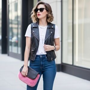 💖 RARE! Kate Spade Evening Belles Steffe Faux Fur & Leather Clutch